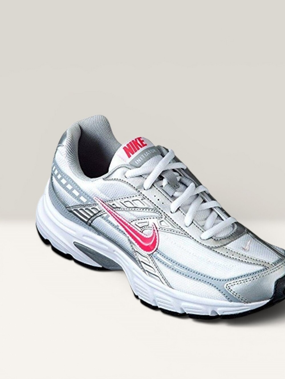 Nike Initiator - White/Metallic Silver/Cherry